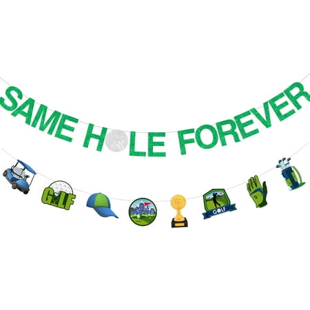 Sursurprise Golf Bachelor CORNET Party Decorations, Same Hole Forever Golf Banner, Funny Bachelor Party Supplies