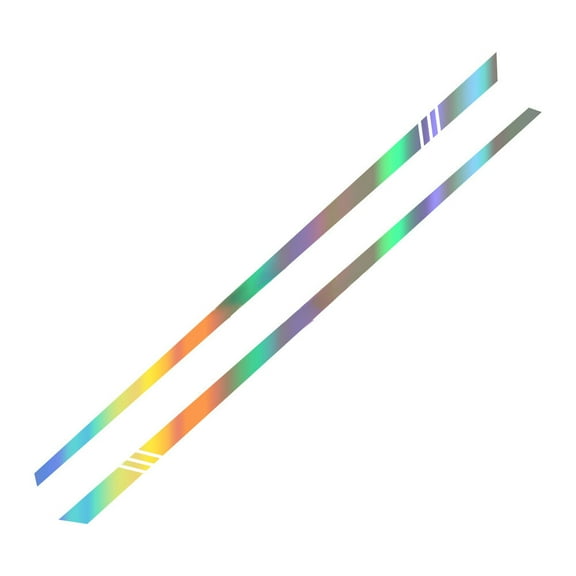 HUONA 2Pcs Universal Body Door Stickers Decorative Striped Decals SUV Truck Off-Road Vehicle Stickers Exterior Accessories Colorful