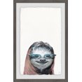 thumbnail image 2 of Nerdy Sloth III Framed Painting Print, 2 of 6