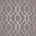 thumbnail image 1 of Fine Decor - Papel Pintado de Pared Apex Diseño Enrejado Geométrico (Gris Carbón, Cobre), 1 of 2