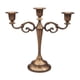 thumbnail image 1 of Candelabro de tres brazos de estilo europeo para decoración de bodas y cenas marrón, 1 of 6