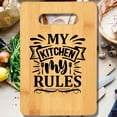 thumbnail image 2 of My Kitchen My Rules Cutting Board v2, 2 of 6