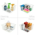 thumbnail image 6 of Smart Design Nestable Basket Organizer with Handles - 12 x 12 x 6 inches - White - Set of 4, 6 of 7