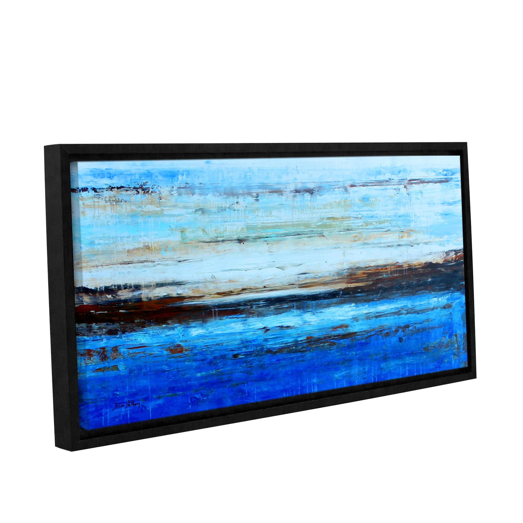 'Artic' Gallery Wrapped Floaterframed Canvas Art Print, 24x48