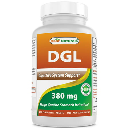 Best Naturals DGL Chewable 380 mg 180 Tablets (The Best Natural Male Enhancement Pills)