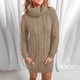 thumbnail image 5 of Vestidos Para Mujer Vestidos de Otoño Otoño Invierno Casaul Sólido Jersey de Manga Larga Suéter de Cuello Alto Odeerbi ODB174261, 5 of 9