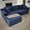 Blue, variant on GNIXUU 103” W Corduroy Boneless Couch, L-Shaped Sectional Sofa with Left Facing Chaise, Comfy Memory Foam Cloud Compression Couches for Living Room Home Office, No Assembly,Green