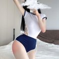 thumbnail image 4 of Lencería sexy para mujer Uniforme Tentación Hollow Out Cosplay Babydoll Ropa interior Ropa de dormir Mono Traje Pompotops ulkah942056, 4 of 9