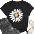 thumbnail image 5 of Busydd Womens T Shirts Crew Neck Short Sleeve Graphic Tees Casual Basic Summer Print T Shirts for Women L, 5 of 7