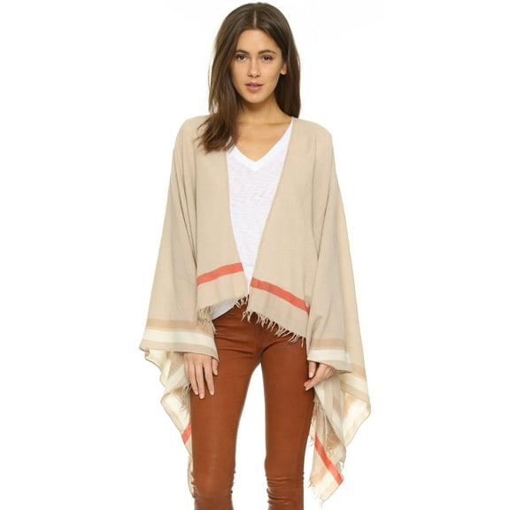 Rag & Bone 'Addie' Wool Poncho, Tan