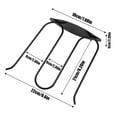 thumbnail image 3 of Decoration Stainless Steel Water Wader Hanger Wall Mount Drying Rack For Gear And Outdoor Storage Organizer, 3 of 7