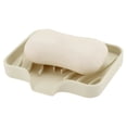 thumbnail image 5 of Unique Bargains 1 Pc Waterproof Soap Holder with Draining Beige Soap Holder for Bathroom 4.8"x3.94"x0.71", 5 of 6