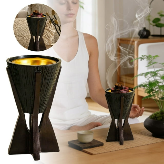 Exquisite Hand Crafted Zen Meditation Incense Burner Desktop Ornament For Home Relaxation And Mindful