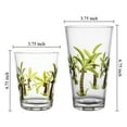 thumbnail image 3 of Gourmet Art 2-Piece Palm Tree 16 oz. Acrylic Double Old Fashioned Tumbler, for Indoor and Outdoor and Everyday Use, 3 of 3