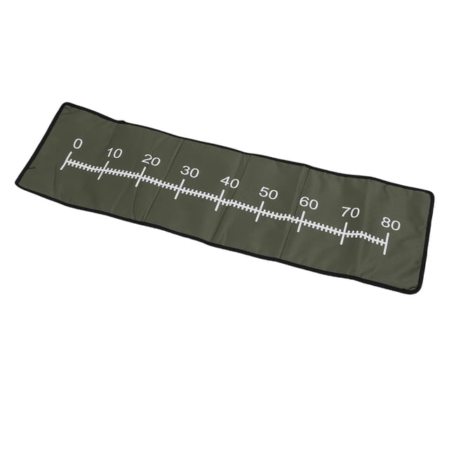 Pad Fishing Measurement Pad Foldable Portable Unhooking Mat for Fish Length Measuring Polyester Fabric Green