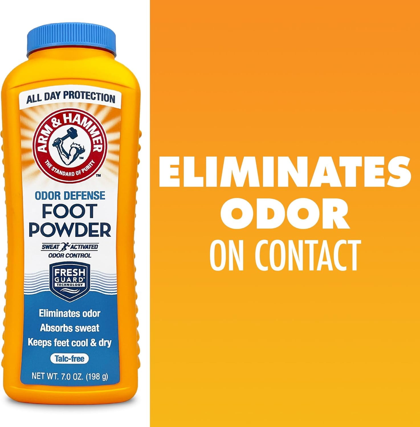 Arm and Hammer Odor Control Foot Powder with Fresh Guard Technology, 7 oz, 3 Pack