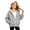 Grey, variant on Nwiuh Zip up Jacket Kids Full Zipper Hooded Fashion Sweatshirt (Brown, 6-7 Years)