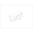 thumbnail image 2 of Minetta 46" Floating Entertainment Center with 4 Shelves in Black, 2 of 7