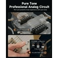 thumbnail image 5 of Donner HUSH X PRO Electric Guitar Kit - Smart Travel Guitar with Dozens of Preset Combinations, 7 Tone Sim Options, White-Luxe, 5 of 9
