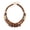 Brown, variant on Boho Layered Chunky Acrylic Beaded Necklace for Women Statement Bead Collar Necklace