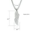 thumbnail image 2 of Wing Cremation Pendant Small Urns For Ashes Keepsake Cremation Mini Urn Necklace, 2 of 2