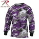 Rothco Long Sleeve Colored Camo T-Shirt - Ultra Violet - image 1 of 2