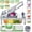 10 Blade, variant on Stainless Steel Vegetable Chopper with 4 Blades - Pro Food Chopper with Container - Veggie Salad Onion Chopper - Potato Dicer - Tomato Cutter