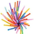 thumbnail image 3 of Teke Colorful Extra Long Flexible Drinking Straws Bendy Disposable Drinking Straws 100 Pack 10.2 inch Tall, 3 of 5