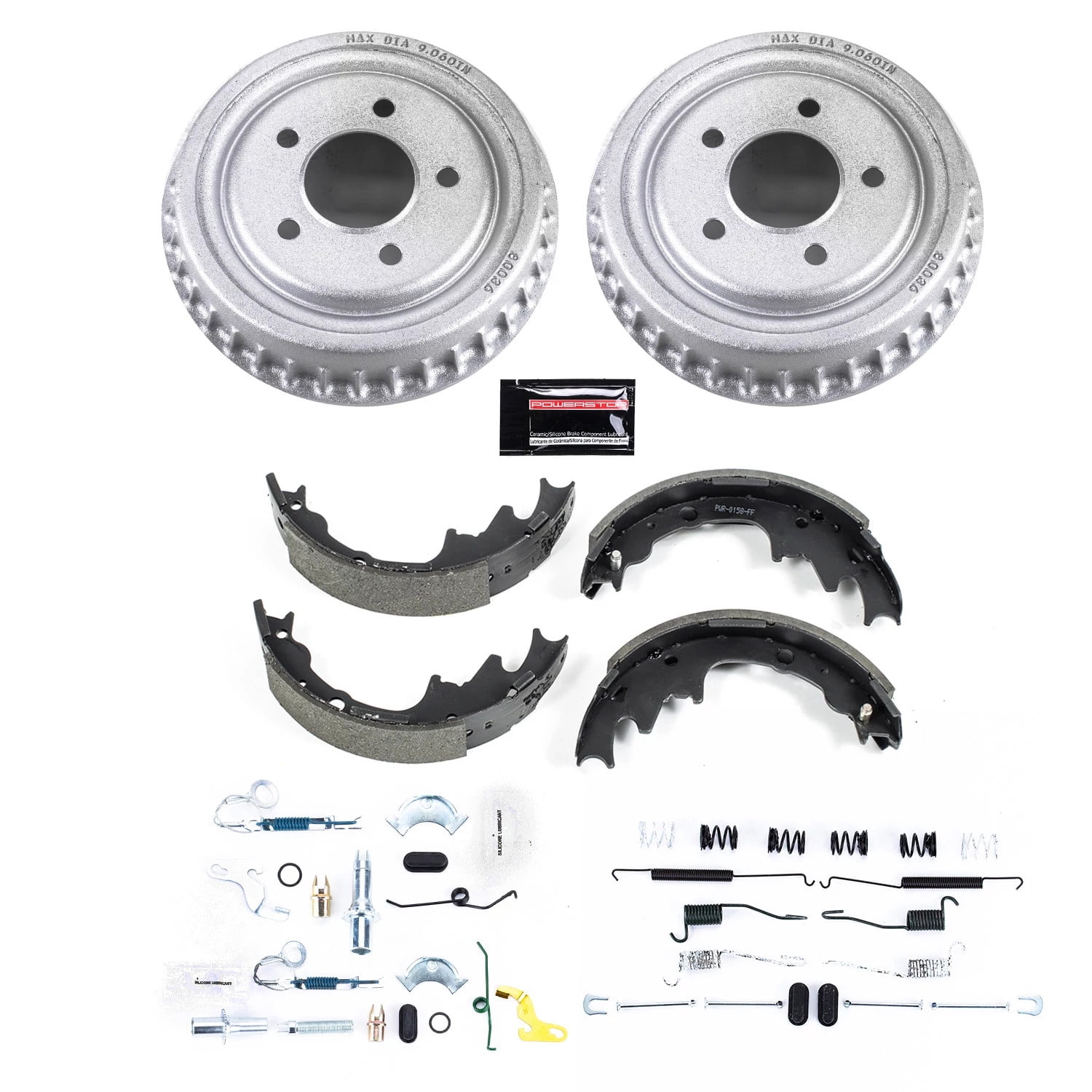 Power Stop Rear Stock Replacement Drum and Shoe Kit KOE15335DK