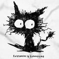 thumbnail image 2 of Existence is Exhausting Kitten Joke Crewneck T Shirts Boy Girl Teen Brisco Brands X, 2 of 5