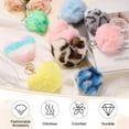 thumbnail image 4 of Uxcell Pom Pom Keychain, 8 cm Soft Cute Fluffy Ball Key Ring, Light Purple, 4 of 7