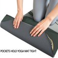 thumbnail image 3 of Green Boho Geometric and Plant Pattern (4) Hot Yoga Mat Towel Non Slip for Hot Yoga - Quick-Drying Yoga Mat Cover with 4 Corner Pockets with Travel Bag - Hot Yoga Towel Non Slip 74"x26", 3 of 6