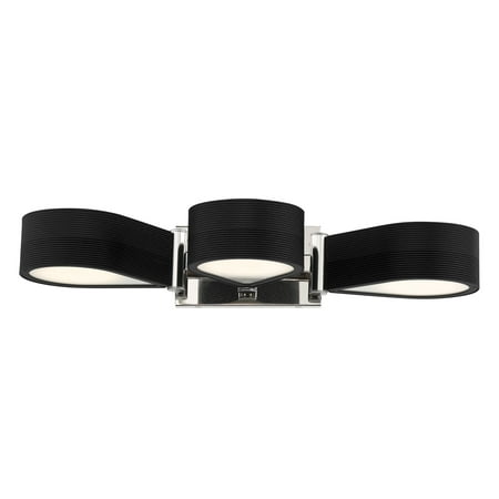 

Kovacs P5343-L Side Step 3 Light 24 Wide Led Bathroom Vanity Light - Coal / Polished