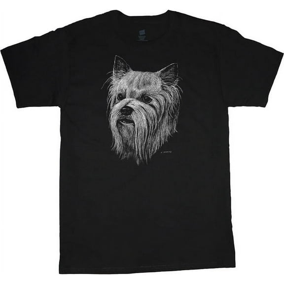 Men's T-shirt Yorkie Face Dog Breed Gifts