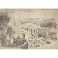 thumbnail image 2 of Constantin Guys 18x14 Black Ornate Wood Framed Double Matted Museum Art Print Titled - The Visit of Napoleon III to Boulogne-Sur-Mer (19th Century), 2 of 5