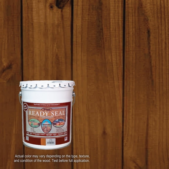 Ready Seal 515 5-Gallon Pail Pecan Exterior Wood Stain and Sealer