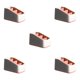 thumbnail image 1 of Yuarrent Soporte de almacenamiento de escalera trapezoidal resistente y duradero ABS para clasificar artículos diversos rojo Type2 NO2, 1 of 6
