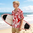 thumbnail image 5 of Sentuca Summer Boys Shirts Short Sleeve Button-down Shirts Casual Beach Graphic Tees for Toddler Clothes Size 2 Years, 5 of 7