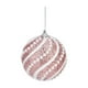 thumbnail image 2 of Pack de 2 Adornos Navideños para Árbol | Bolas Colgantes de 8 Cm con Nieve y Cuentas | Decoraciones de Plástico En Dorado, Blanco, Rosa y Azul | Decoración Festiva para Las Fiestas, 2 of 6