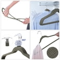 thumbnail image 3 of SONGMICS Perchas de Ropa, Juego de 50, Antideslizantes, Gancho Giratorio de 360°, Gris Claro y Gris Oscuro, 3 of 5