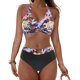 thumbnail image 4 of Trajes de baño tankini para mujer Trajes de baño para mujer Trajes de baño de 2 piezas con estampado tropical hawaiano Cami sujetador y volantes Conjuntos de baño Ropa de playa, 4 of 9