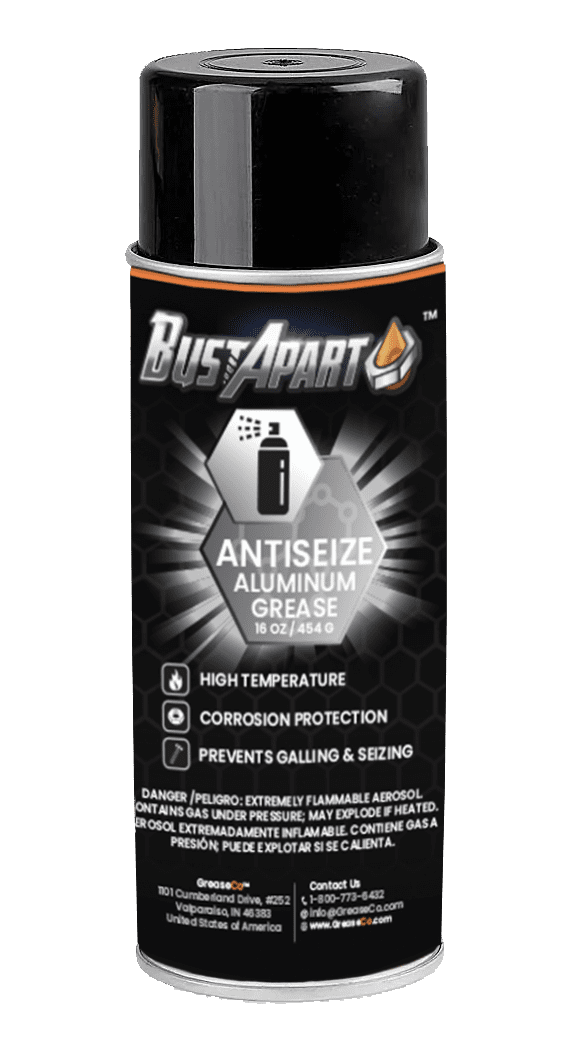 BustApart Aluminum Anti Seize Aluminum Grease Spray Aerosol 16 OZ