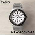 thumbnail image 2 of Reloj pulsera Casio Mrw-200h-1b2v con correa de acero inoxidable color plateado - fondo blanco - bisel negro, 2 of 8