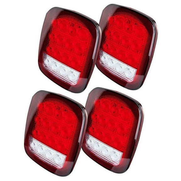 2X LED Tail Light Rear Light Brake Reverse Turn Signal for TJ CJ YJ