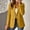 Yellow, variant on Women's Blazer Solid Business Casual Long Sleeve Lapel Pocket Jacket for office Fitness Yoga Sports Yellow M