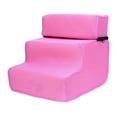 thumbnail image 4 of Portable Pet Dog Stairs Ladder Ramp Stairs Non Slip Comfortable 3 Steps for High Pink, 4 of 10