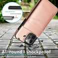 thumbnail image 3 of Entronix Wallet Case for iPhone 14 Pro Max, PU Leather [6 Slots] Card Holder Flip Stand, Pink, 3 of 5