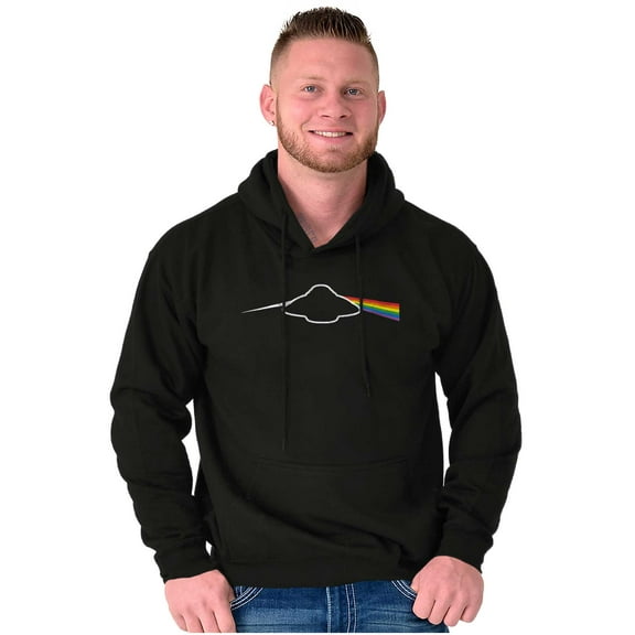 Cool Outer Space Galaxy UFO Believers Unisex Plus Fleece Graphic Hoodie Brisco Brands 2X