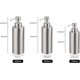 thumbnail image 3 of Dispensador de 250ml, loción líquida, champú líquido para lavar platos, para cocina, baño, acero inoxidable, cilíndrico Kuyhfg Bienvenido a Kuyhfg, 3 of 5