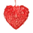 thumbnail image 2 of YWIYIUD 1PC 10inch Valentine's Day Feather Wreath for Front Door, Mother's Day Valentines Birthday Wreath, Heart Shaped Decoration for Wedding Wall Window Indoor Outdoor Porch Home Women Wife Gift, 2 of 8
